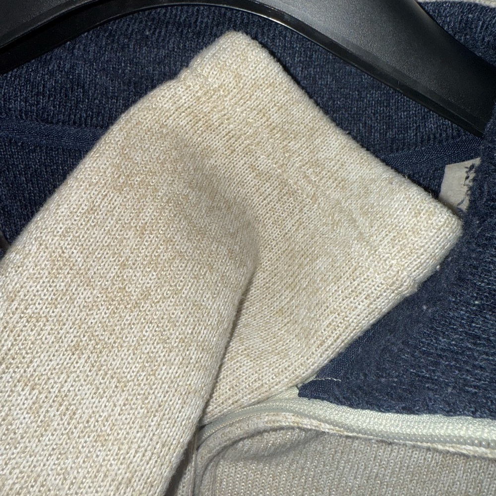 Izod; Beige Quarter-Zip Sweater- Men’s size- XL - Picture 6 of 10